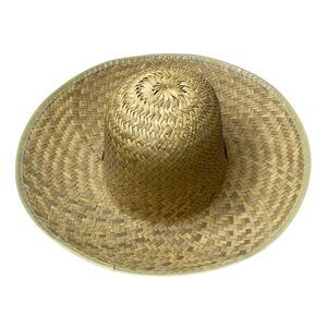 Women's Wide Brim Straw Hat with Adjustable Chin Strap
